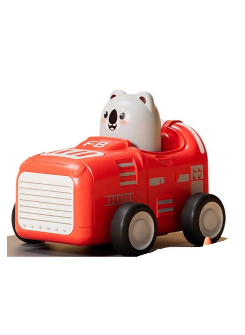 Red Car Push Animal Car Children'S Toy Car No Batteries Required - Image 1